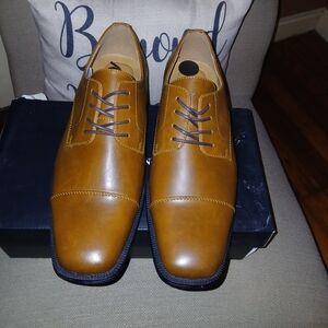 Alfani Tan Leather Oxfords